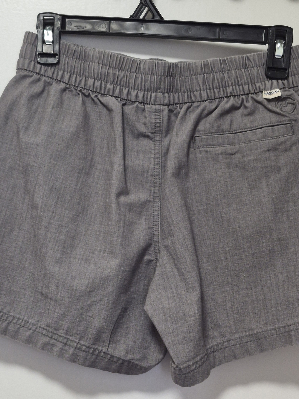Magellan Outdoors Gray Elastic-Waist High-Rise Women’s Shorts